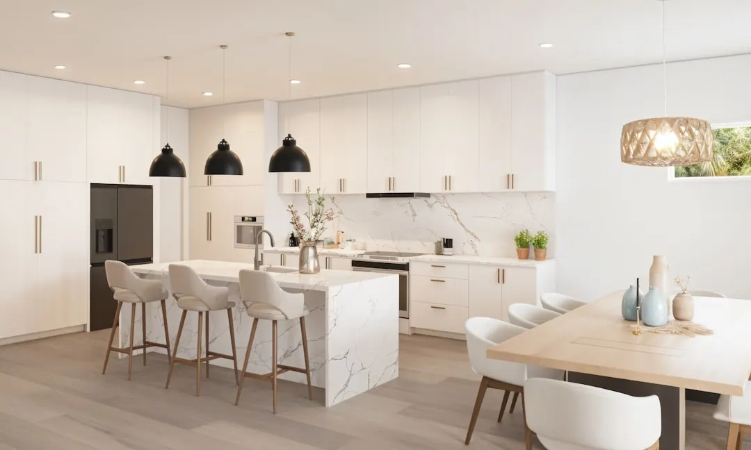Waterfall Island, Seacliff — Kitchen Remodel project by JVB Construction in Huntington Beach